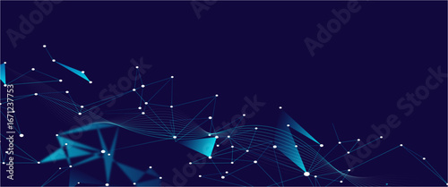 abstract background with starsAbstract tech network connection dots. Digital technology and big data analysis background. White background with plexus lines..