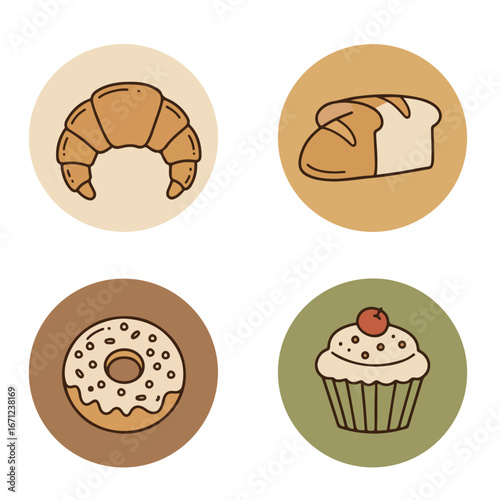 Tasty Baked Goods Icons