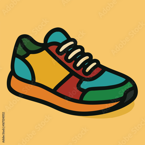 sneakers vector illustration