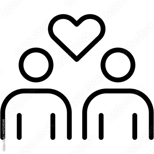 Roommates Line Icon of Co-living and Shared Housing Solutions Line Icon Set