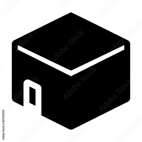Kabah Solid Icon Vector