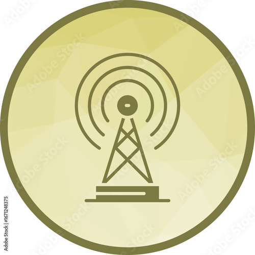Broadcast icon vector image. Suitable for mobile apps, web apps and print media.