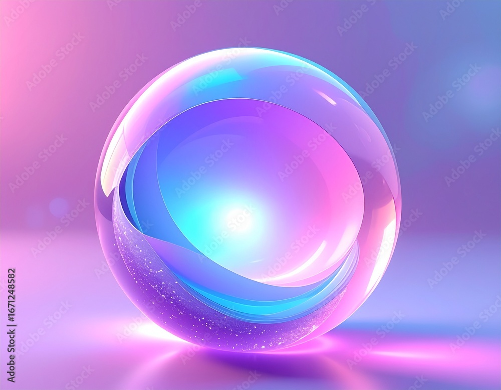 Obraz premium Pastel Organic Light Sphere