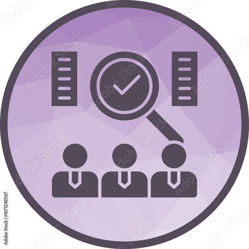 Candidate icon vector image. Suitable for mobile apps, web apps and print media.