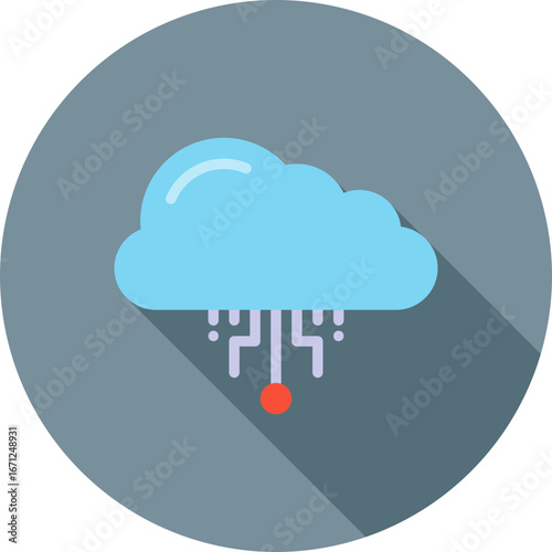 Cloud icon vector image. Suitable for mobile apps, web apps and print media.