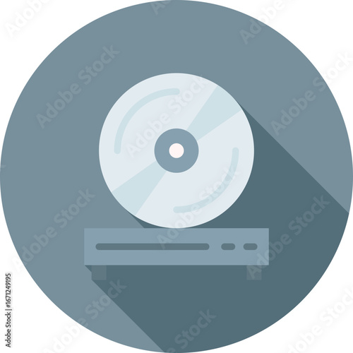 Compact Disc icon vector image. Suitable for mobile apps, web apps and print media.