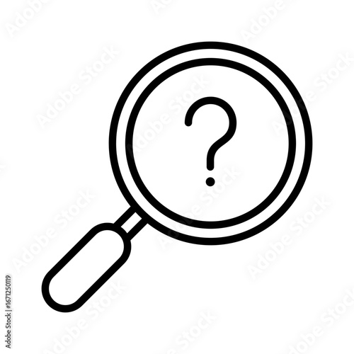 Problem Icon Vector Illustration Line Version