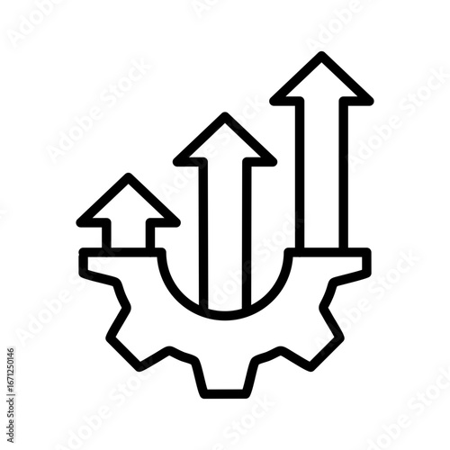 Improvement Icon Vector Illustration Line Version