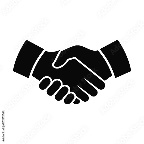 Two hands shaking in agreement and partnership