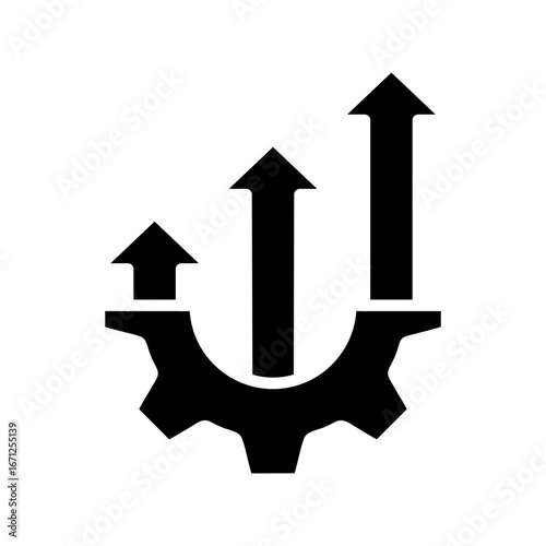 Improvement Icon Vector Illustration Glyph Version