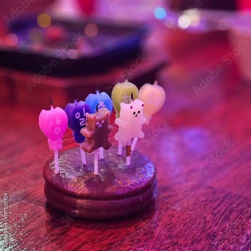 candle with cake