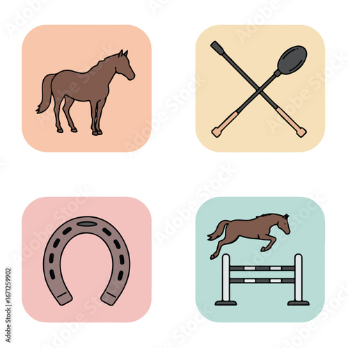 Equestrian themed icons