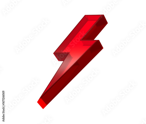 A vibrant red 3D lightning bolt icon with a sleek, modern and electrifying look. 3d illustration Free Download A vibrant red 3D lightning bolt icon with a sleek, modern and electrifying look. 3d illustration - GFXLoad