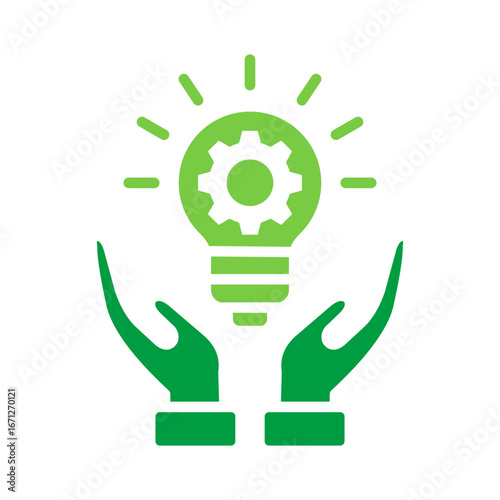 Skill Icon Vector Illustration Green Version