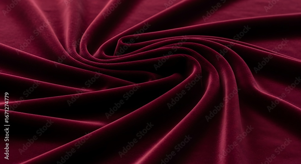 Fototapeta premium Closeup Maroon Velvet Fabric Texture.