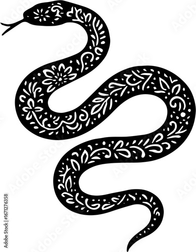snake in the shape of a snake