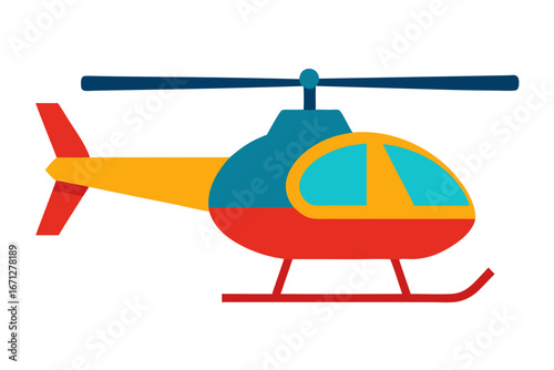 Helicopter hovering logo vector illustration design 