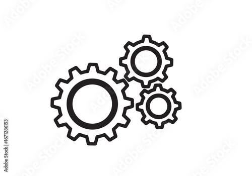 Gear mechanism icon.