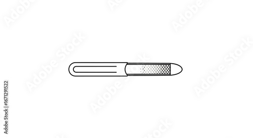 Illustration of a Nail File with Textured Surface