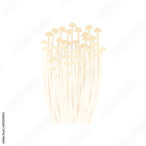 えのき茸のアイコンイラスト