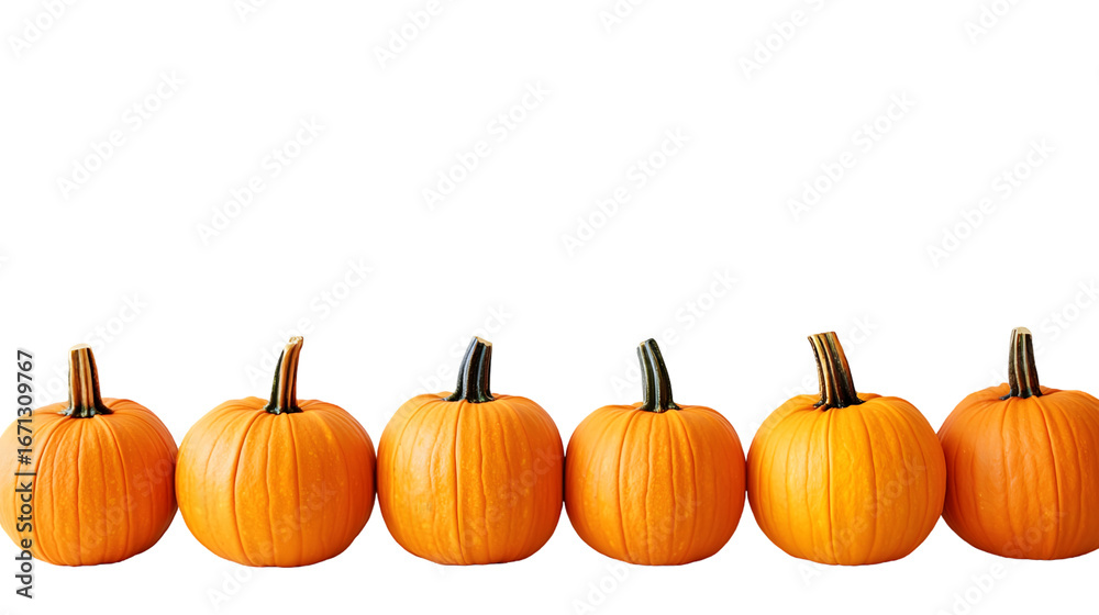 Obraz premium pumpkin patch isolated on a transparent background