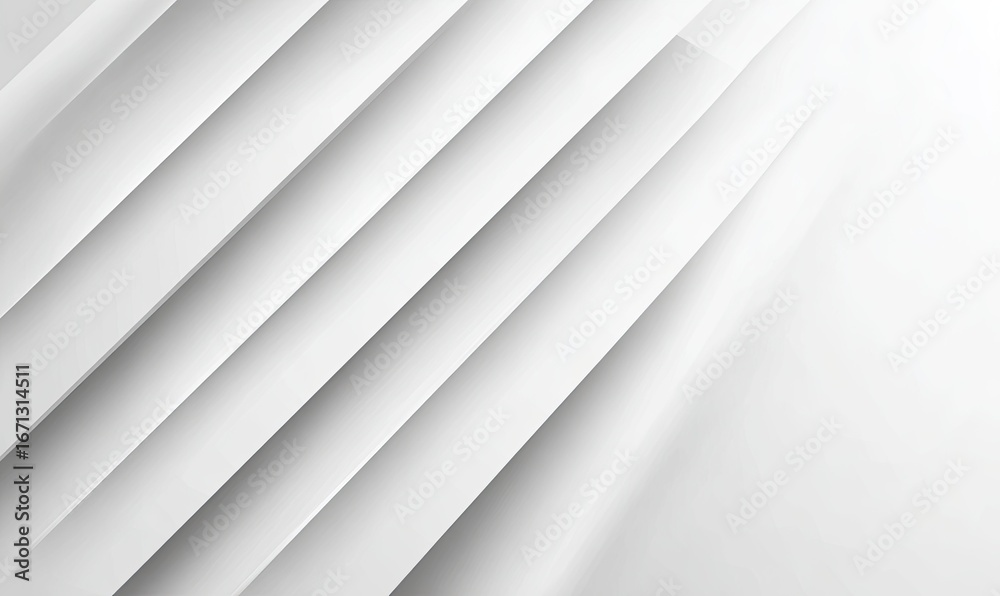 Obraz premium Abstract white layered diagonal stripes