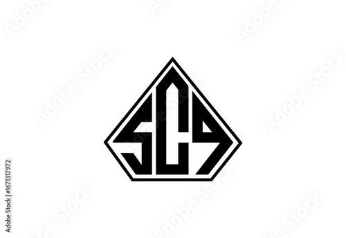 Free Download SCQ Custom Monogram Logo Design. - GFXLoad