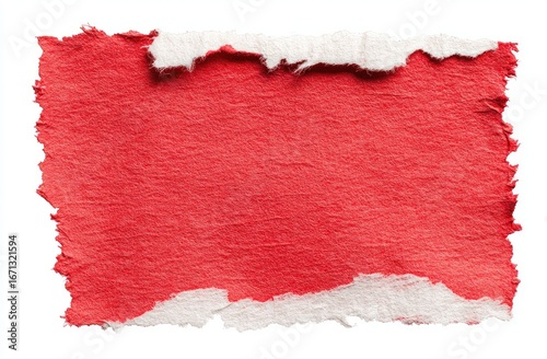Wallpaper Mural Red torn paper fragment Torontodigital.ca