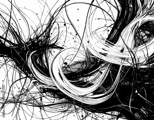Wallpaper with lots of monochrome lines 01
