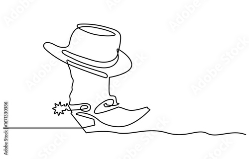 spurs outline continuous one line drawing, Spur Icon, Cowboy Accessory Icon Flat Graphic Design, Spurs vector icon logo design