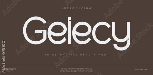 GELECY Hand drawn vector alphabet. Modern monoline signature script font. Elegant Signature Font. Best Alphabet Beautiful Calligraphy Signature Font