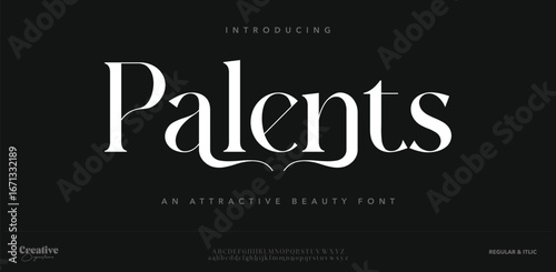 Palents modern minimal abstract alphabet fonts. Typography technology, electronic, movie, digital, music, future, logo creative font. vector illustration