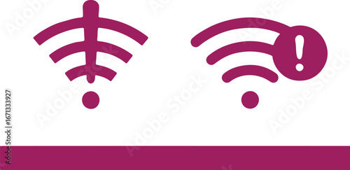wi-fi signal icon fish simple icon. Vector ICON all icon Viktor	