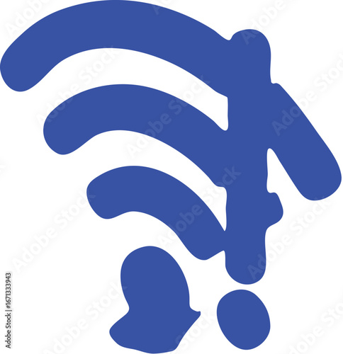 wi-fi signal icon fish simple icon. Vector ICON all icon Viktor	