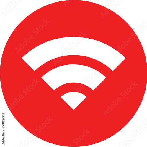 wi-fi signal icon fish simple icon. Vector ICON all icon Viktor	
