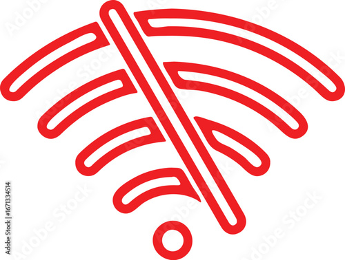 wi-fi signal icon fish simple icon. Vector ICON all icon Viktor	