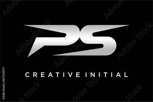 Initial PS abstract vector Logo Design Template Vector Illustration