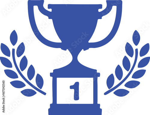 trophy icon fish simple icon. Vector ICON all icon Viktor