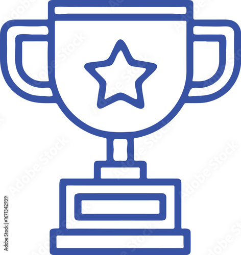 trophy icon fish simple icon. Vector ICON all icon Viktor