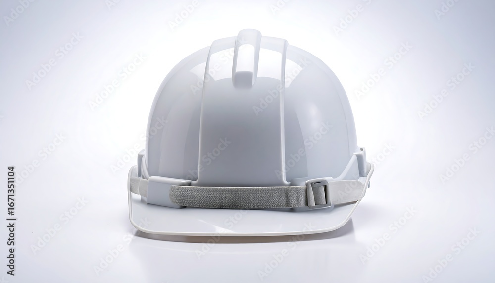 Fototapeta premium White Safety Helmet on White Background.