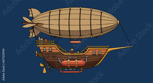 Steampunk airship (4)
