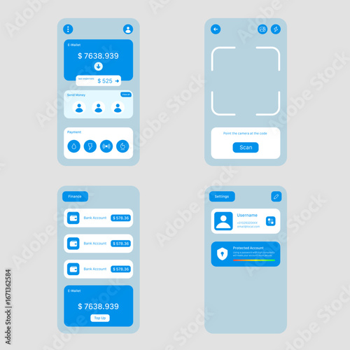 Digital Wallet UI Kit Money Transfer, QR Payments and Multi-Bank Integration