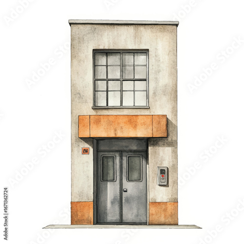 a cute empty construction elevator 