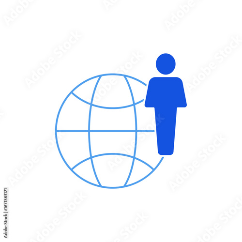 outsource icon outline editable stroke line drawing eps.