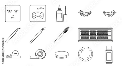 Eyelash Extension Application Kit: Tools and Supplies