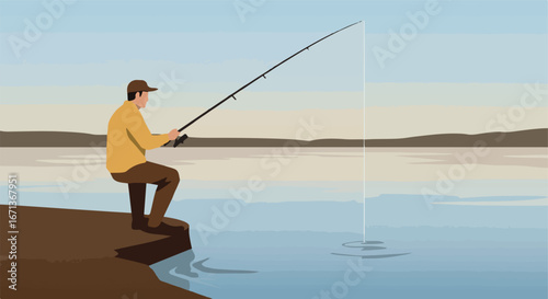 Fisherman's View A serene scene