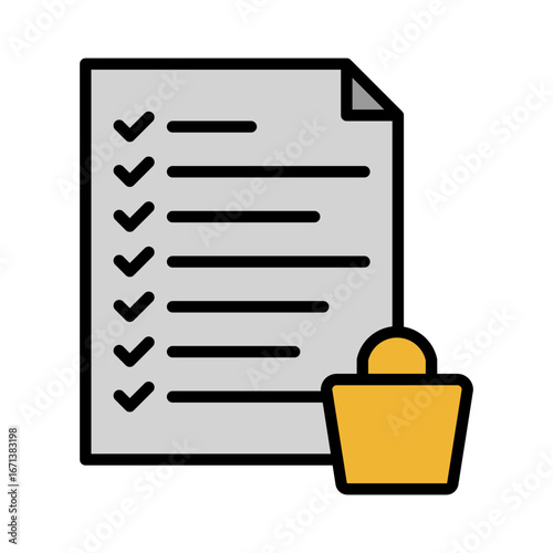 Wishlist Icon Vector Illustration Color Version