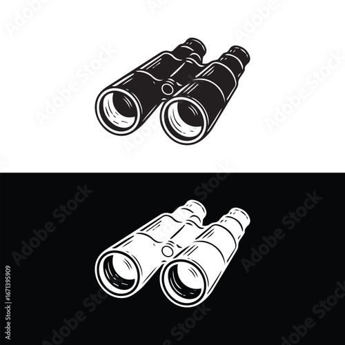 Mountain Telescope Icon Outdoor Exploration