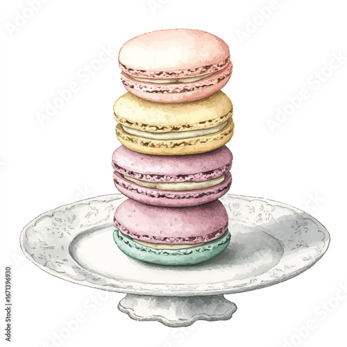 a cute French macarons