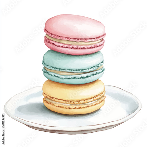 a cute French macarons